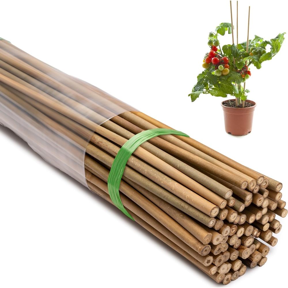 Plant Support Stake - 70er-Pack 4-Fuß Natürliche Bambus-Pflanzenstäbe für Kletterpflanzen