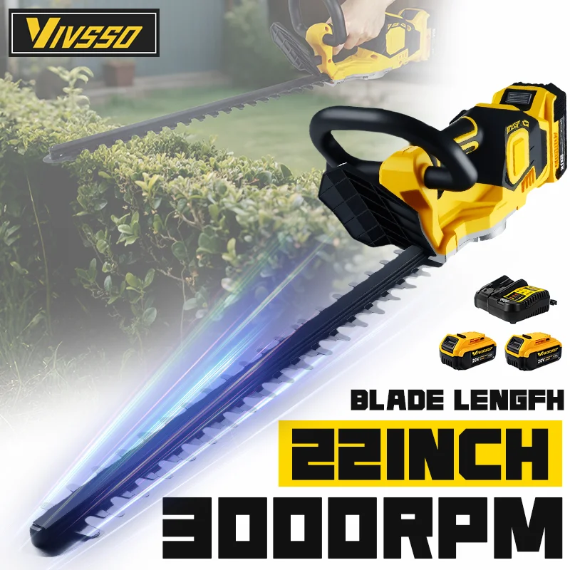 Gardening Tools For Weeds - VIVSSO Akku-elektrischer Heckenschere, Rasenmäher, Haushaltsstrauch, Jäten,