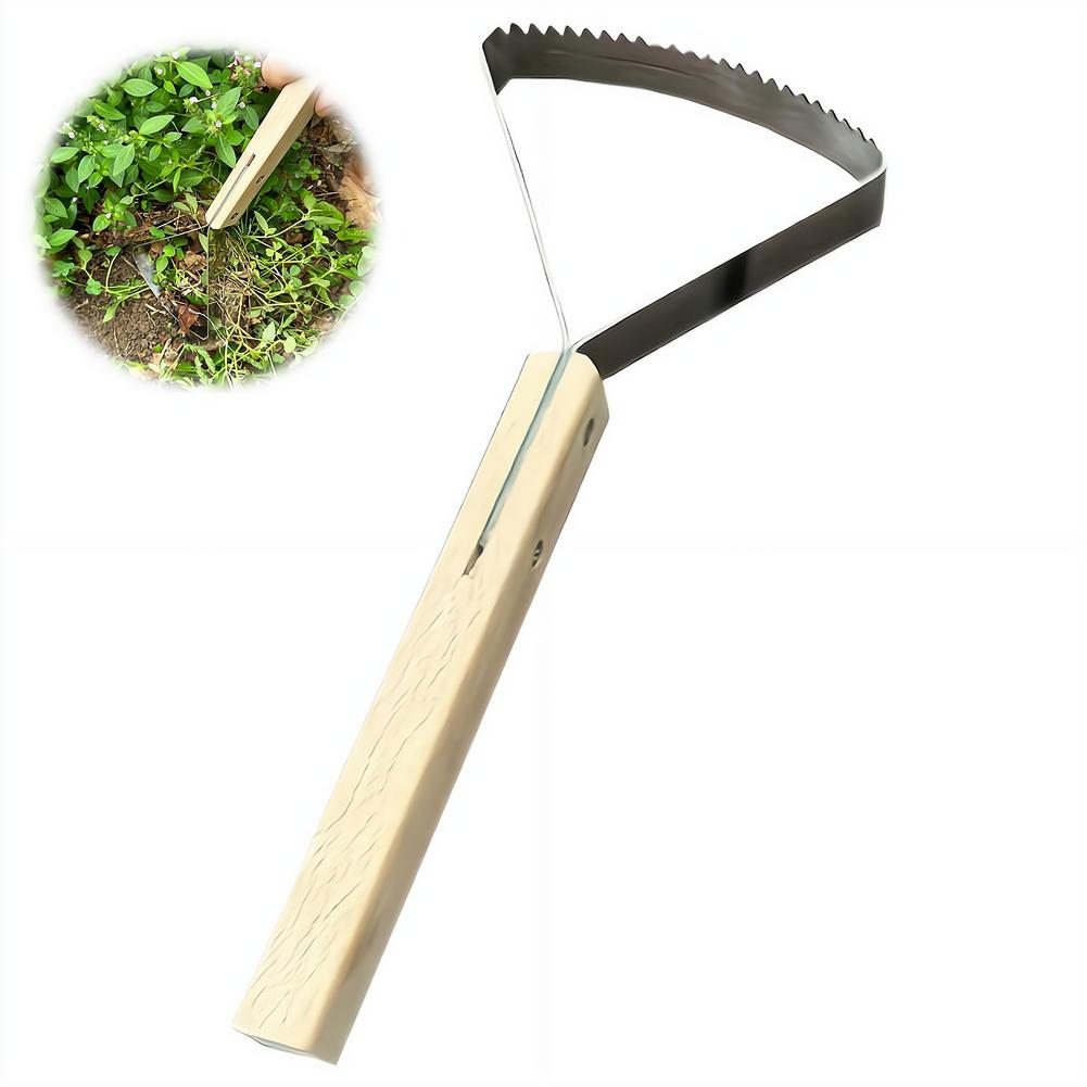 Gardening Hand Tools Yard - Grasschaber-Werkzeug, manueller Unkrautentferner, dreieckiger Grasschaber, Unkrautjäter,