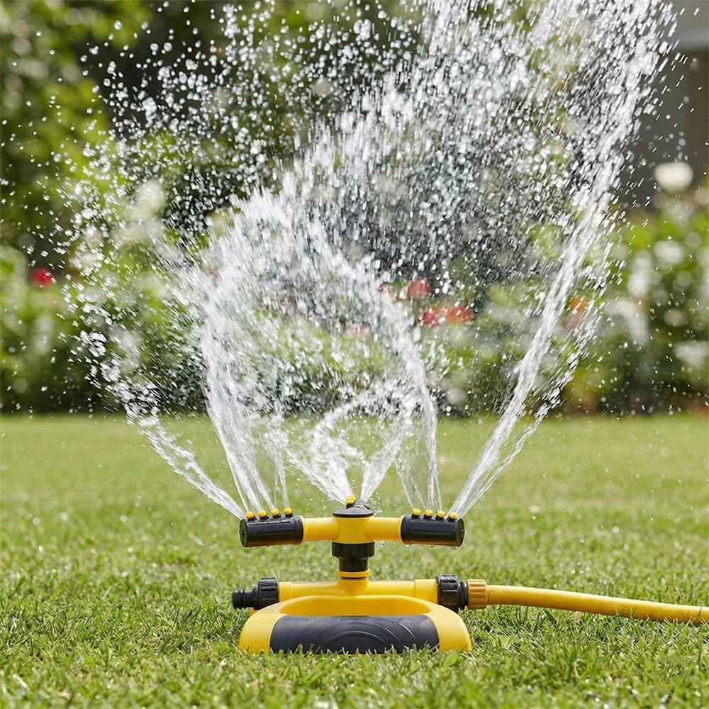 Gardening Tools Water - 360-Grad Automatisch Rotierender Sprinkler mit Basis
