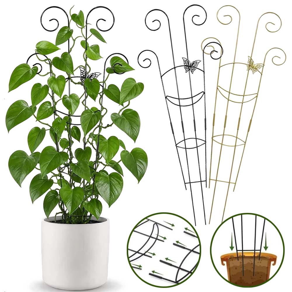 Plant Support Stake - Kletterpflanzen-Gitter aus ABS-Kunststoff, Blumen-Rankhilfe, Pflanzenstütze, Gartenpfahl,