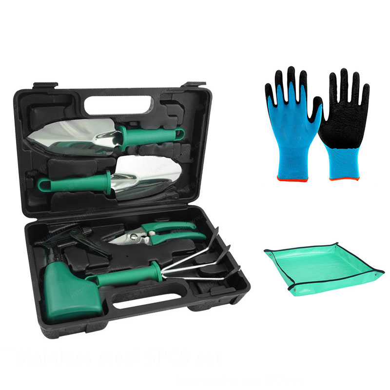 Gardening Tools Kit - Gartenwerkzeug-Set aus Edelstahl, Hochwertig mit Tragetasche,
