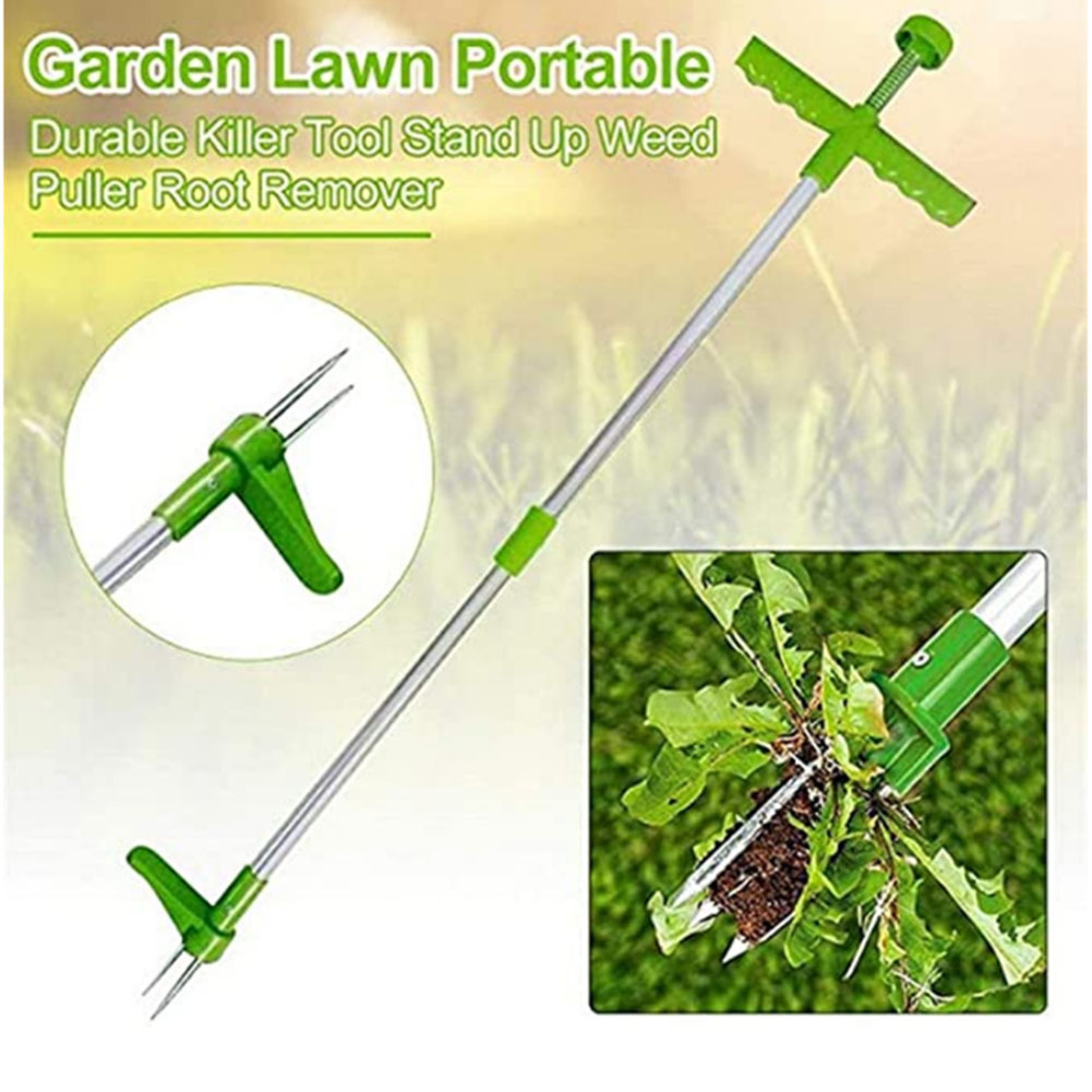 Gardening Tools For Weeds - Manuelles, langlebiges Killer-Werkzeug, Stand-Up-Unkrautzieher, Wurzelentferner, Mutifunktions-Gartenrasen,