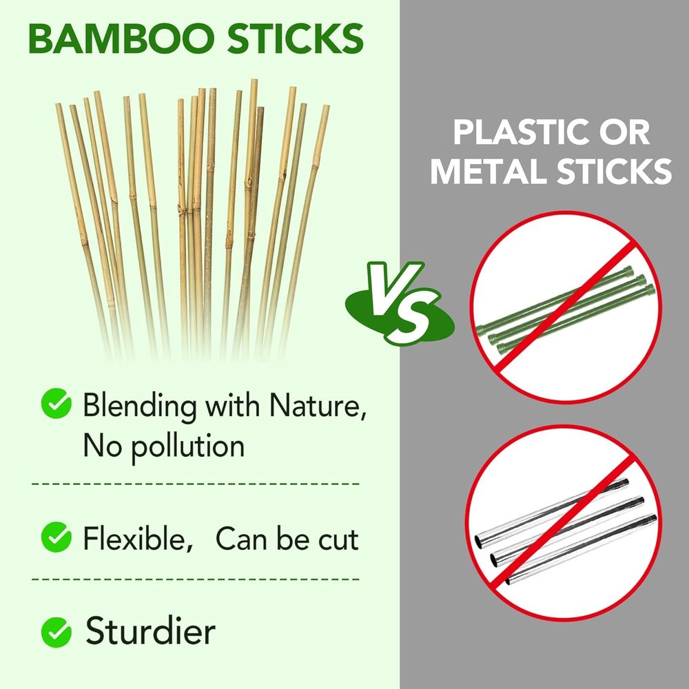 70er-Pack 4-Fuß Natürliche Bam – Plant Support Stake Bewertung und Preis