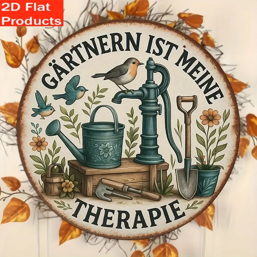 2D Flat: 1 Vintage-Gartenschil – Gardening Tools German Bewertung und Preis