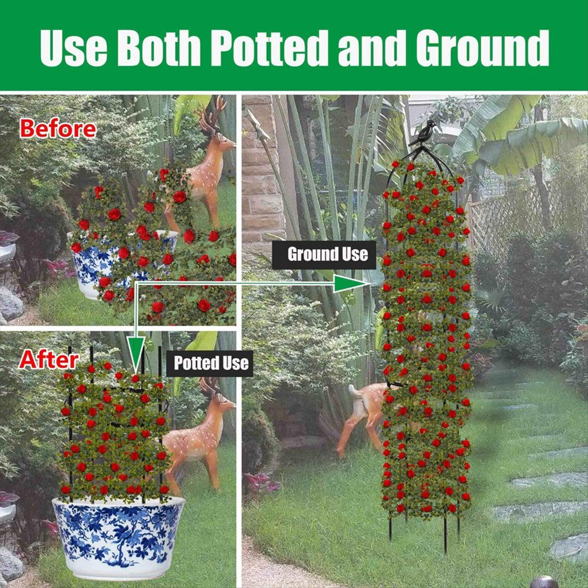 AT16 Kletterpflanzen-Obelisk-G – Gardening Tools B&M Bewertung und Preis